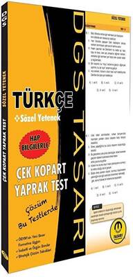 Tasarı Eğitim Yayınları DGS Türkçe Yaprak Test - 1