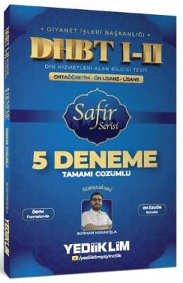 DHBT I-II Ortaöğretim - Ön Lisans - Lisans Safir Serisi Tamamı Çözümlü 5 Deneme Sınavı - 1