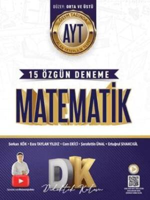 Didaktik Kalem Yayınları AYT Matematik 15 Deneme - 1