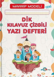 Dik Kılavuz Çizgili Yazı Defteri - Mavi Boncuk Akademi
