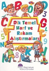 Dik Temel Harf ve Rakam Alıştırmaları - Mor Şemsiye