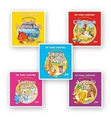 Dik ve Temel Harflerle Neşeli Hayvan Öyküleri 5 Kitap Takım - Tandem Yayınları