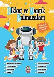 Dikkat Ve Mantık Bulmacaları - Mavi Kitap - Yağmur Çocuk