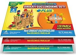 Dikkati Güçlendirme Seti Plus 3 Kitap Materyalsiz - 6 Yaş - Adeda Yayınları