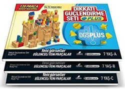 Dikkati Güçlendirme Seti Plus 3 Kitap Materyalsiz - 7 Yaş - Adeda Yayınları