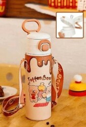 Diller D9260 Toffee Bear Figürlü 520Ml Paslanmaz Çelik Termos - Vagonlife
