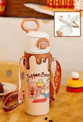 Diller D9260 Toffee Bear Figürlü 520Ml Paslanmaz Çelik Termos - 1