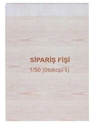 Dilman Sipariş Fişi 2-50 3 Nüsha Otokopili - Dilman