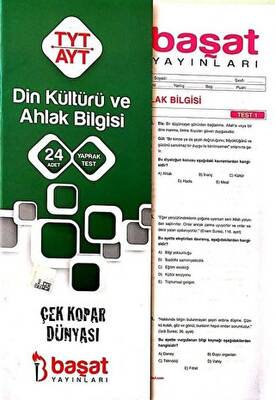 Başat Yayınları Din Kültürü Ve Ahlak Bilgisi Çek Kopar Dünyası - 1