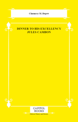 Dinner to His Excellency Jules Cambon - Capitol Books