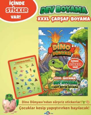 Dino Dünyası Boyama Kitabı - 1