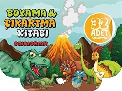 Dinozorlar - Boyama Ve Çıkartma Kitabı - Çikolata Yayınevi