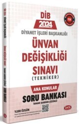Diyanet İşleri Başkanlığı Unvan Değişikliği Sınavı Tekniker Ana Konular Soru Bankası - Karekod Çözümlü - Data Yayınları