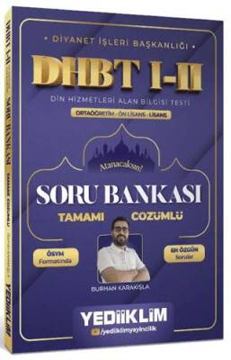 Diyanet İşleri Başkanlığı DHBT I-II Ortaöğretim - Ön Lisans - Lisans Tamamı Çözümlü Soru Bankası - 1