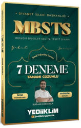 Diyanet İşleri Başkanlığı MBSTS Tamamı Çözümlü 7 Deneme - Yediiklim Yayınları