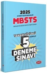 Diyanet İşleri Başkanlığı Mesleki Bilgiler Seviye Tespit Sınavı MBSTS Tamamı Çözümlü 5 Fasikül - Data Yayınları