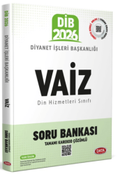 Diyanet İşleri Başkanlığı Vaiz Soru Bankası - Karekod Çözümlü - Data Yayınları