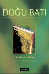 Doğu Batı Düşünce Dergisi Yıl: 6 Sayı: 22 - Edebiyat Üstüne - Doğu Batı Dergileri