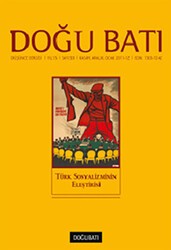 Doğu Batı Düşünce Dergisi Sayı: 59 Türk Sosyalizminin Eleştirisi - Doğu Batı Dergileri