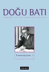 Doğu Batı Düşünce Dergisi Yıl: 23 Sayı: 92 - Varoluşçuluk - 1 - Doğu Batı Dergileri