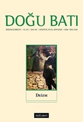 Doğu Batı Düşünce Dergisi Yıl: 23 Sayı: 94 - Deizm - Doğu Batı Dergileri