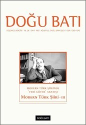 Doğu Batı Düşünce Dergisi Yıl: 26 Sayı: 106 - Modern Türk Şiiri 3 - Doğu Batı Dergileri