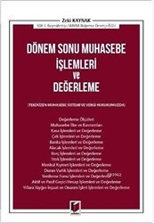 Dönem Sonu Muhasebe İşlemleri ve Değerleme - Adalet Yayınevi