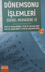 Dönemsonu İşlemleri - Detay Yayıncılık