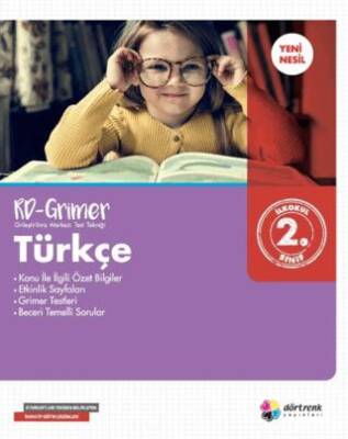 Dört Renk Yayınları 2. Sınıf Türkçe RD - Grimer - 1