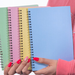 Dream Notes 4 Farklı Renk Kareli A5 Defter Seti - Dream Notes