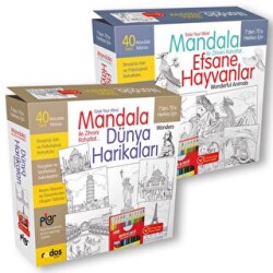 Dünya Harikaları ve Efsane Hayvanlar Mandala - Piar Kids