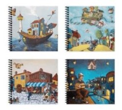 Düz Sert Kapak Spiralli Defter - Keskin Color