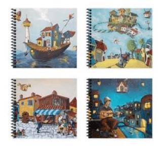 Düz Sert Kapak Spiralli Defter - 1
