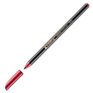 Edding 1200 Metalik Mürekkepli Keçeli Kalem Metalik Kırmızı - 1