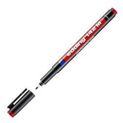 Edding 142 M Çok Amaçlı Asetat Kalemi Permanent Kırmızı - Edding