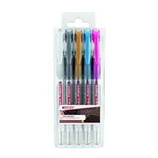 Edding 2185 Jel Roller 5Li Set Karışık Metalik-Beyaz - 1