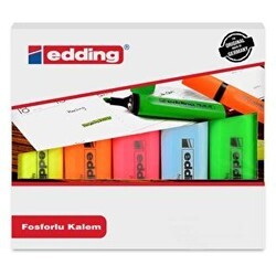 Edding 344 Fosforlu Kalem 5Li Set - Edding