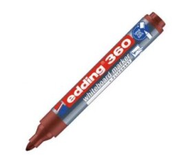 Edding 360 Beyaz Yazı Tahtası Kalemi Kahverengi - Edding