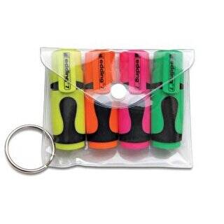 Edding 7 Mini Fosforlu Kalem 4`lü Set Karışık - 1