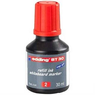 Edding Tahta Kalem Mürekkebi 30 ML Kırmızı E-BT30 - 1