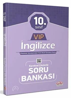 Editör Yayınevi 10. Sınıf VIP İngilizce Soru Bankası - 1