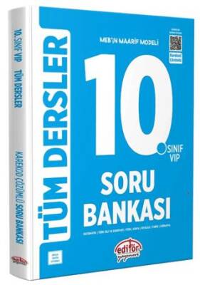 Editör Yayınevi 10. Sınıf VIP Tüm Dersler Soru Bankası - 1