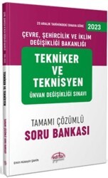 UDS Çevre Şehircilik ve İklim Değişikliği Bakanlığı Tekniker ve Teknisyen Unvan Değişikliği Soru Bankası - Editör Yayınevi
