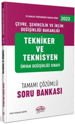 UDS Çevre Şehircilik ve İklim Değişikliği Bakanlığı Tekniker ve Teknisyen Unvan Değişikliği Soru Bankası - 1