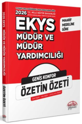 2026 MEB EKYS Müdür ve Müdür Yardımcılığı Özetin Özeti - Editör Yayınevi