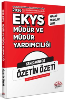 2026 MEB EKYS Müdür ve Müdür Yardımcılığı Özetin Özeti - 1