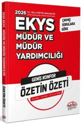 2026 MEB EKYS Müdür ve Müdür Yardımcılığı Özetin Özeti - 1