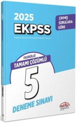 Editör Yayınevi 2025 EKPSS Tamamı Çözümlü 5 Deneme Sınavı - 1