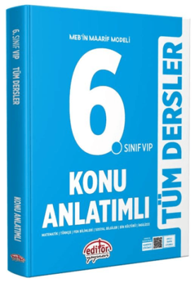 Editör Yayınevi 6. Sınıf VIP Tüm Dersler Konu Anlatımlı - 1