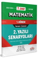 Editör Yayınevi 7. Sınıf Matematik 1. Dönem Ortak Sınavı 2. Yazılı Senaryoları Tamamı Çözümlü - 1